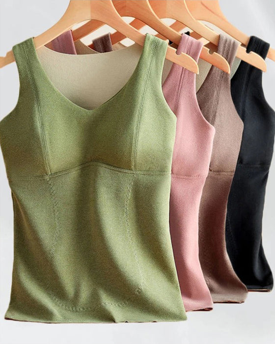 Tank Top Ensfarget Termisk