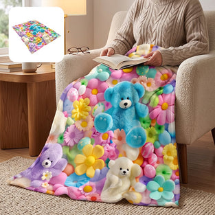 Teppe Søt Plush 3D Pledd