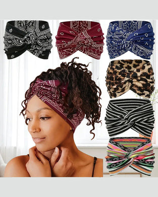 Hårbånd Vintage Stil Bred Slips-Farge