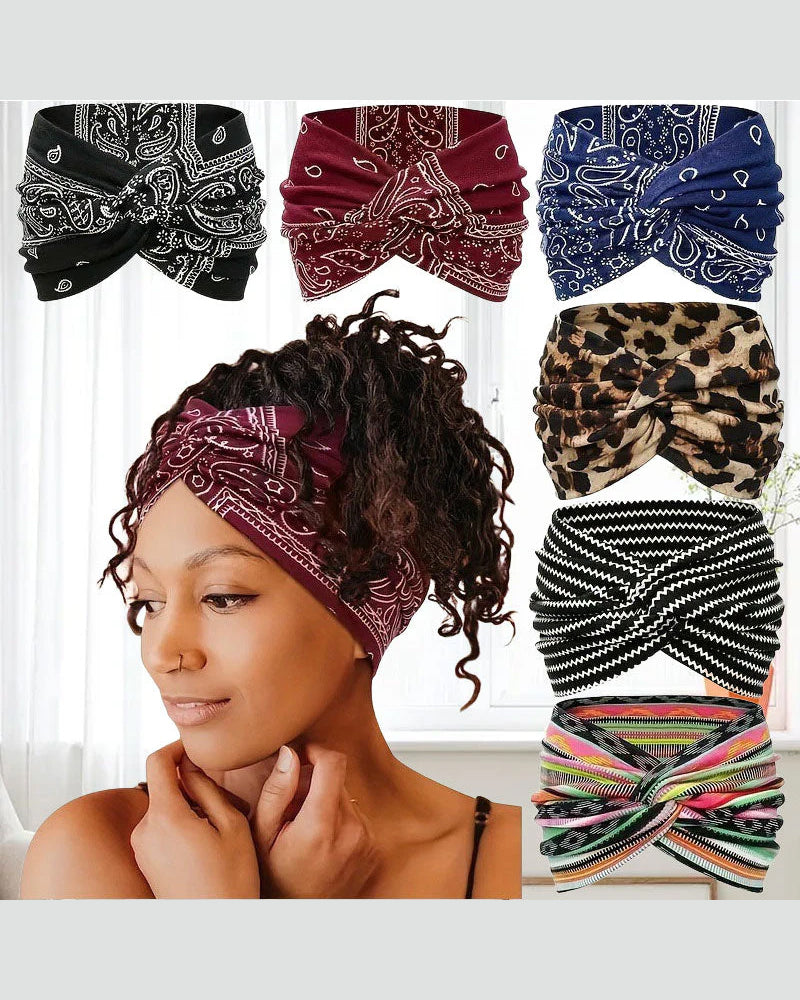 Hårbånd Vintage Stil Bred Slips-Farge