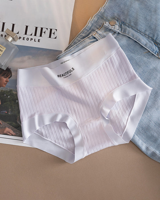 Truser Langfibret Bomull Høy Midje