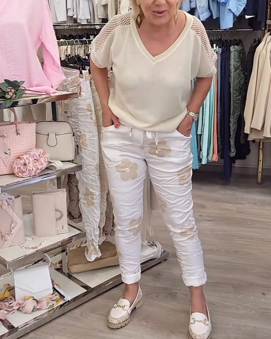 Bukser avslappet trykk snøring