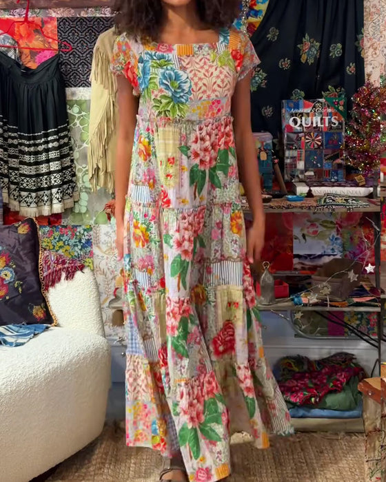 Kjole Fargerik Trykt