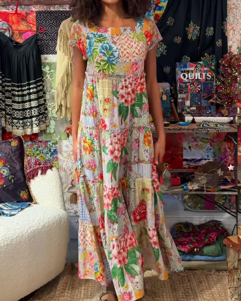 Kjole Fargerik Trykt