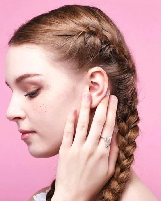 Åpen ring med skrift