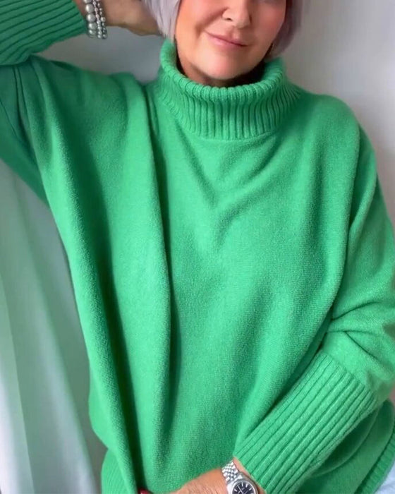 Genser  høy nakke  grunnleggende  uformell stil