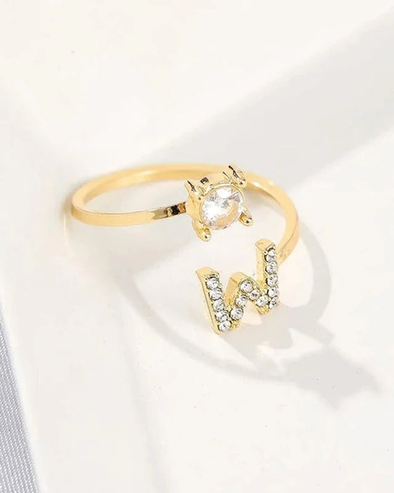 Åpen ring med skrift