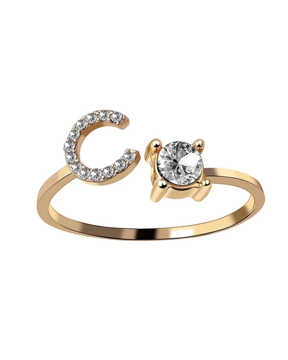 Åpen ring med skrift