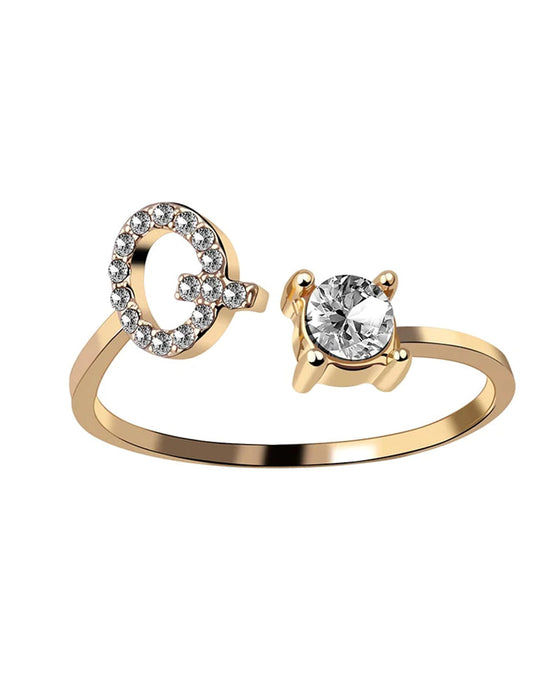 Åpen ring med skrift