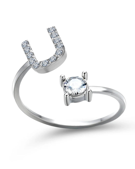 Åpen ring med skrift