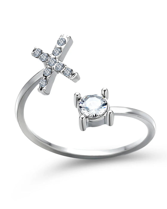 Åpen ring med skrift