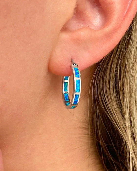 Fargerike runde øredobber