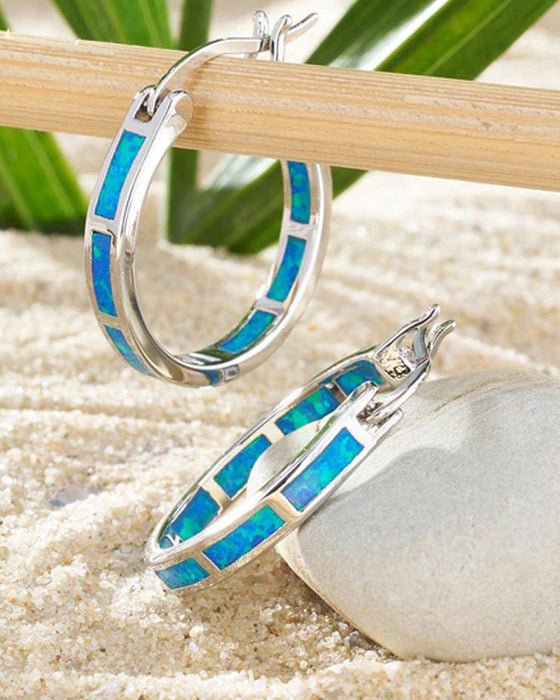 Fargerike runde øredobber