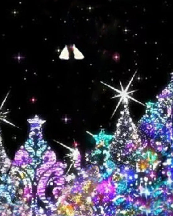 Topp med langermet med v-hals med trykt