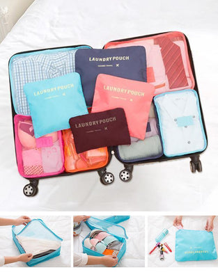 Organiseringssett for bagasjepakke (6 stk)