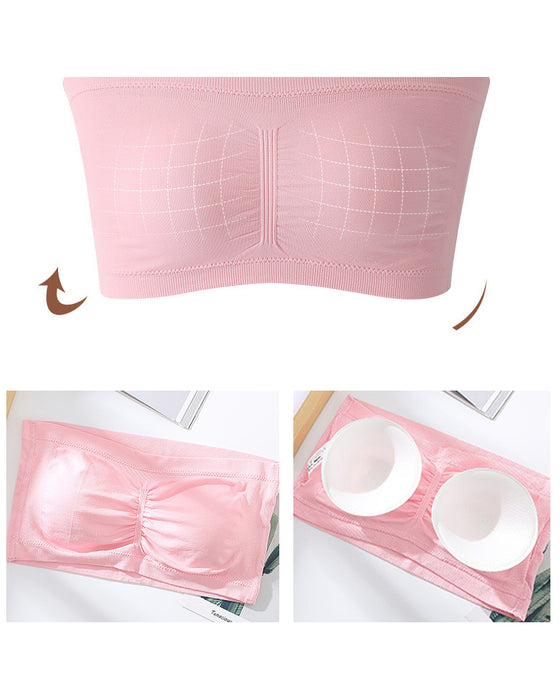 Støttende sømløs bandeau-bh