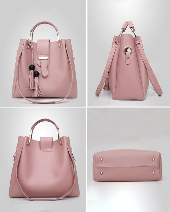 Dame håndveske skulderveske 3 deler sett