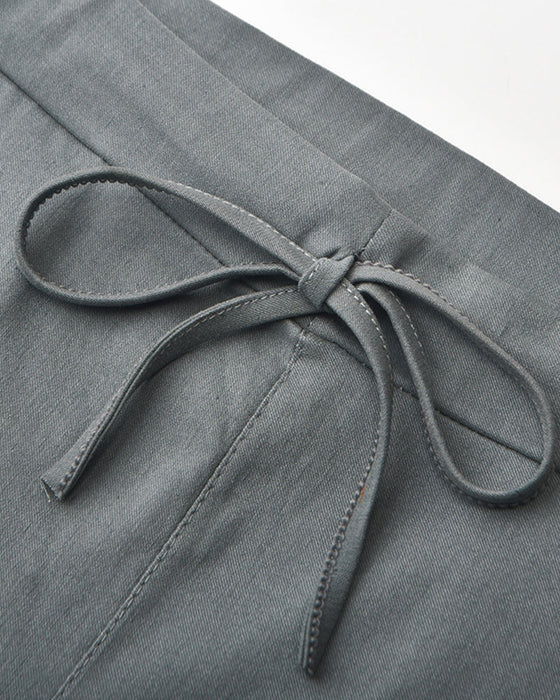 Cargobukser med elastisk midje