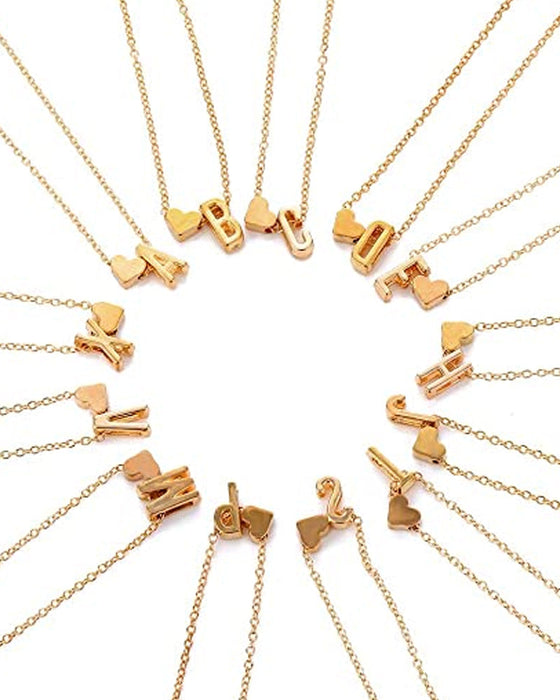 Enkelt halskjede med ferskenhjerte