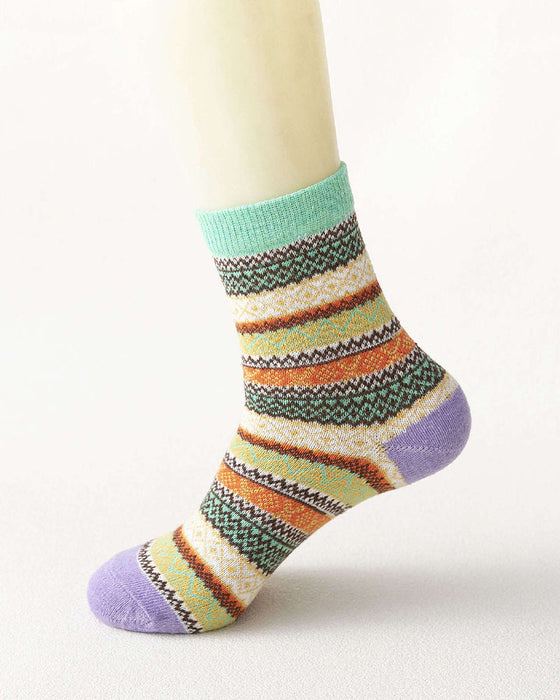 Fargerike Stripe varme sokker