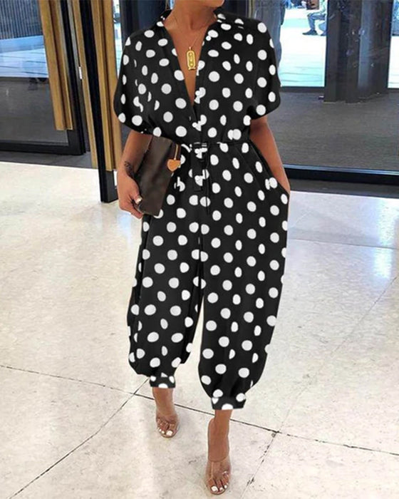 Vintage flerfarget jumpsuit