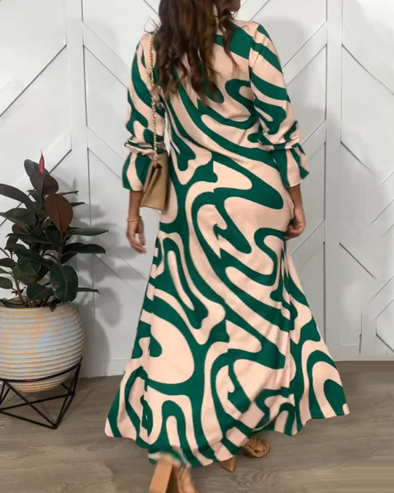 Kjole med eleganse og lange ermer