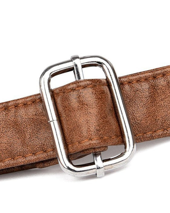 Vintage messenger bag i mykt skinn