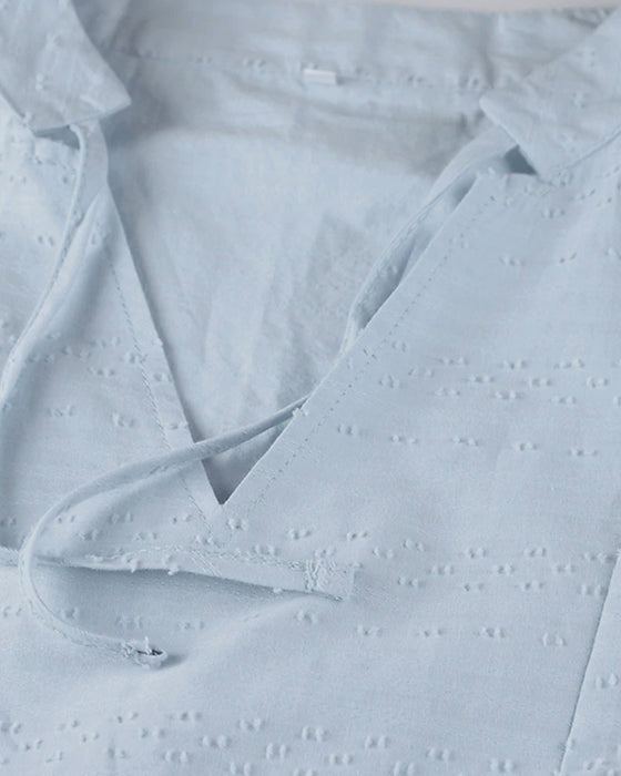 Resortkjole i solid med lomme