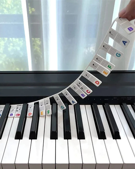 Avtakbare klaviaturnoteetiketter