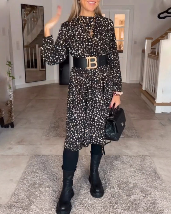 Vintage kjole med print