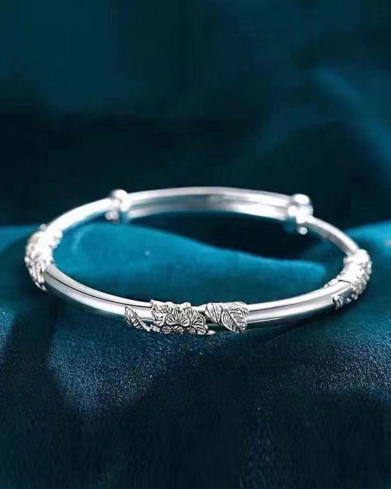 Armbånd med justerbart blomster