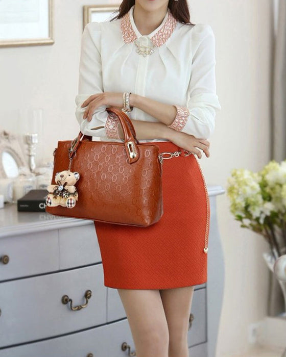 Populær preget svigermor veske i flere deler