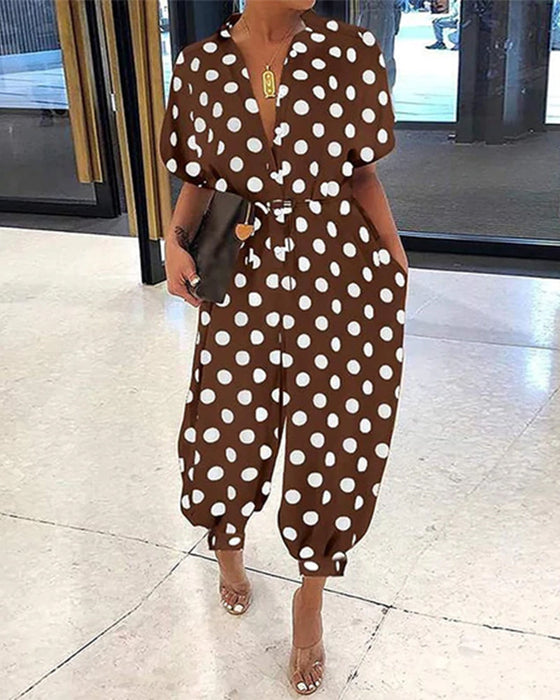 Vintage flerfarget jumpsuit