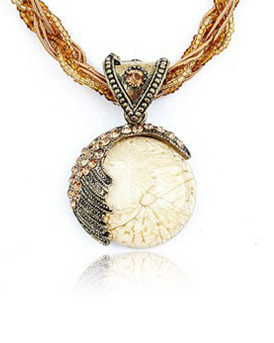 Boho håndflettet kjede med anheng