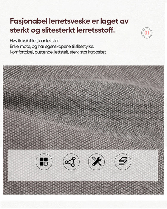 Crossbody-veske med stor