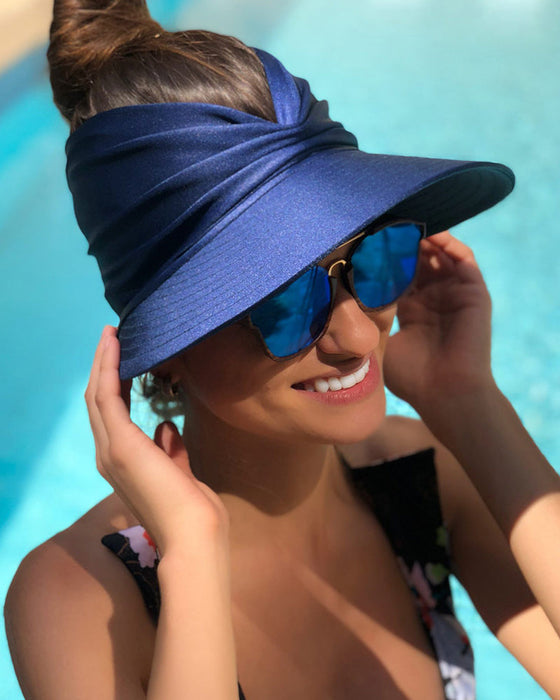 Løynefallende utendørs solskjermhatt