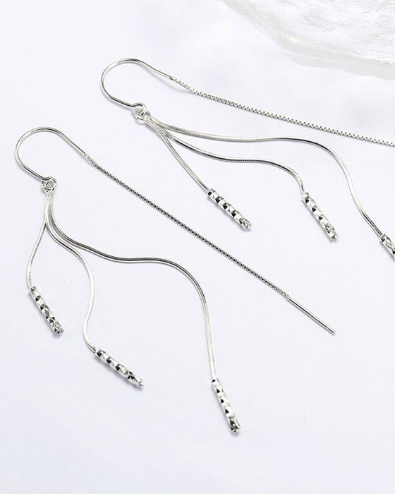 Sølv dusk øredobber