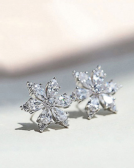 Snøfnuggblomst zirkon øredobber