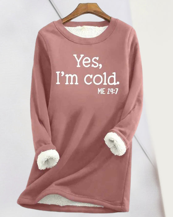 Sweatshirt med engelsk trykt genser