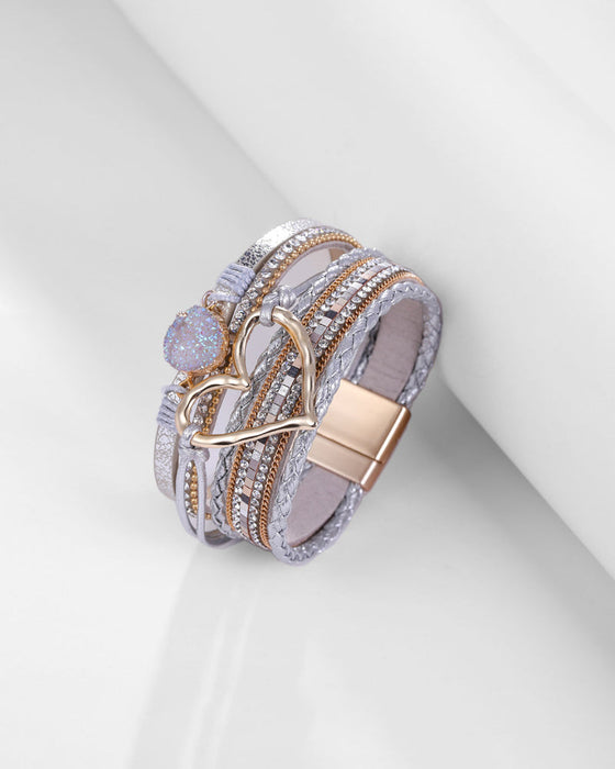 Heart Bohemian armbånd