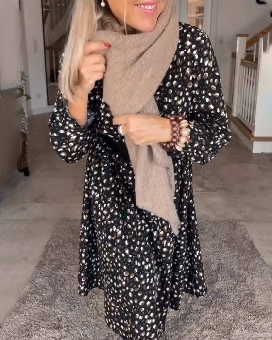 Vintage kjole med print