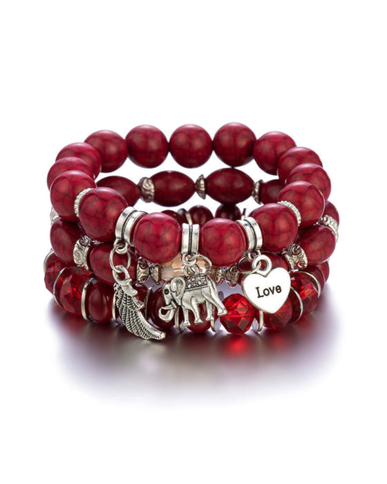 Boho Elephant Anheng armbånd