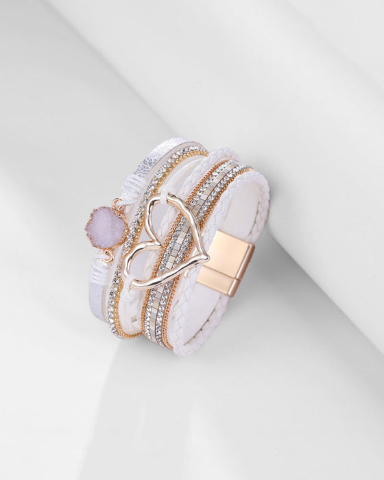 Heart Bohemian armbånd