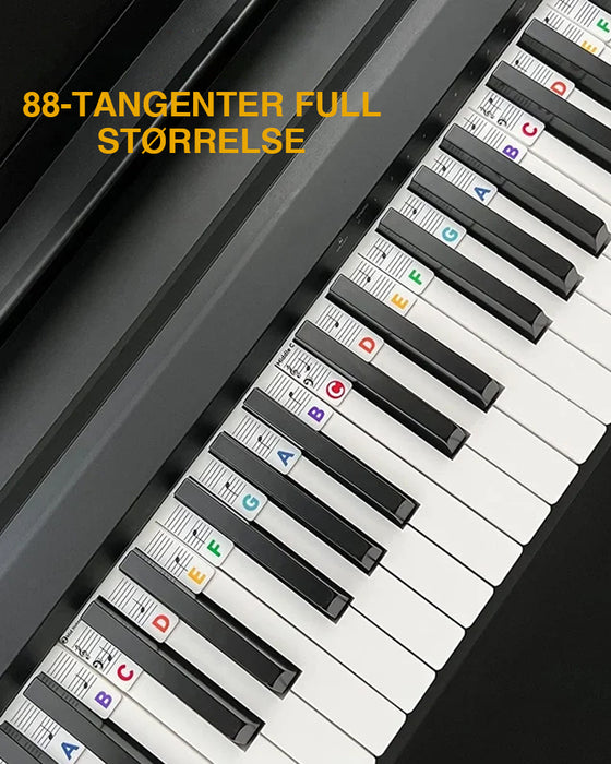 Avtakbare klaviaturnoteetiketter