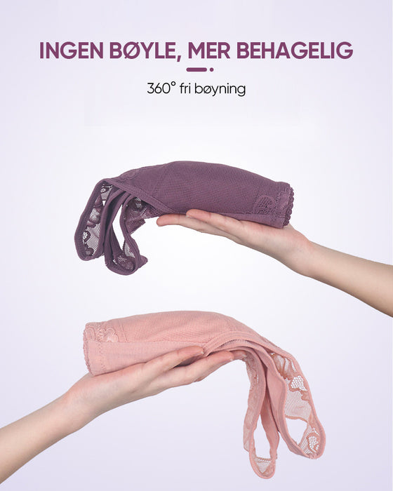 Trådløs BH med blonder foran