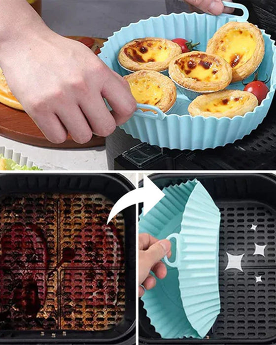 Silikonstekebrett til dampfrityrkoker