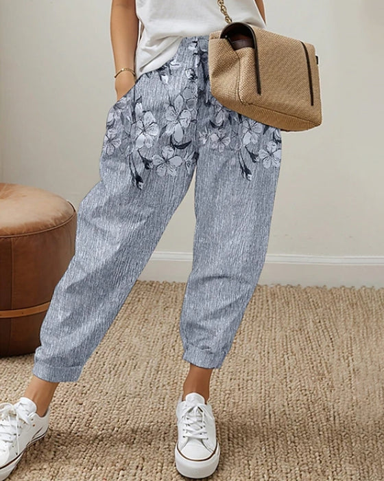 Casual jeans med lommetrykt for kvinner