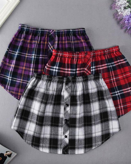 Falsk Nedre Skjortedel med høy Midje for Kvinner