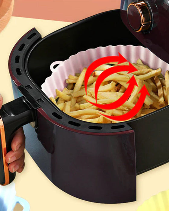 Silikonstekebrett til dampfrityrkoker