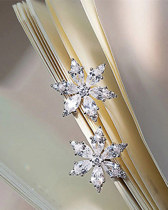 Snøfnuggblomst zirkon øredobber